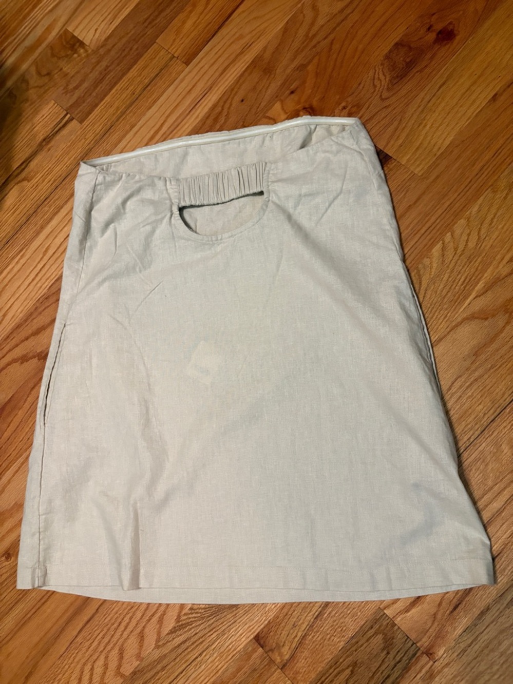 NWT Free People Women’s Essentially The Best Cotton-Linen Mini Dress; Size XL - Picture 7 of 10